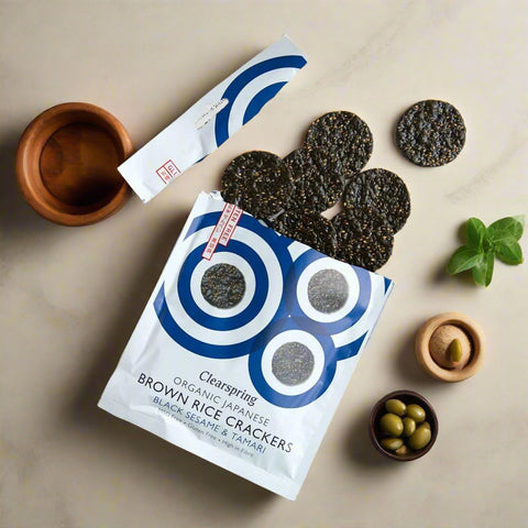 Crackers - Brown Rice Black Sesame & Tamari