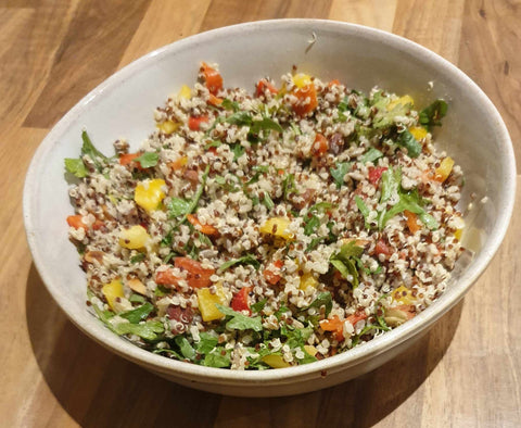 Denize's Lemony Quinoa & Mixed Pepper Salad