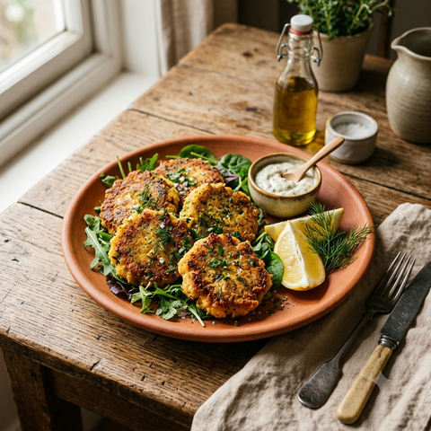 Polenta Fish Cakes