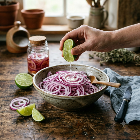Lime Pickled Red Onion