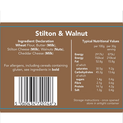 Savoury Biscuits - Stilton & Walnut