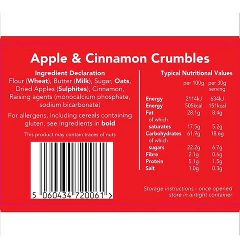 Biscuits - Apple & Cinnamon Crumbles