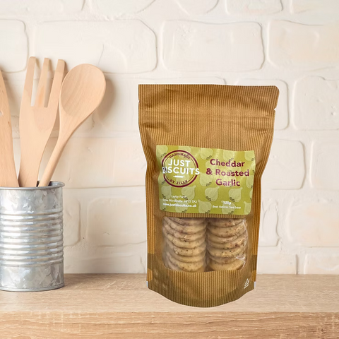 Savoury Biscuits - Cheddar & Roasted Garlic