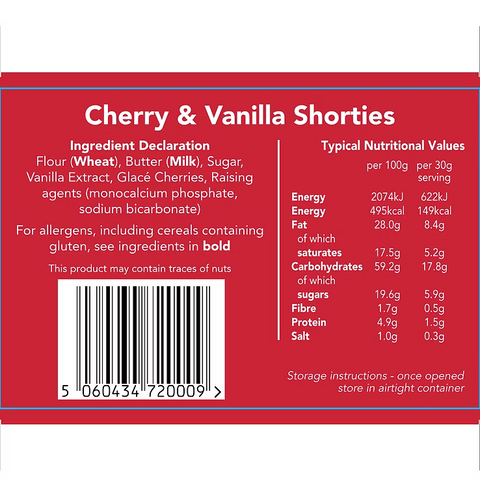 Biscuits - Cherry & Vanilla Shorties