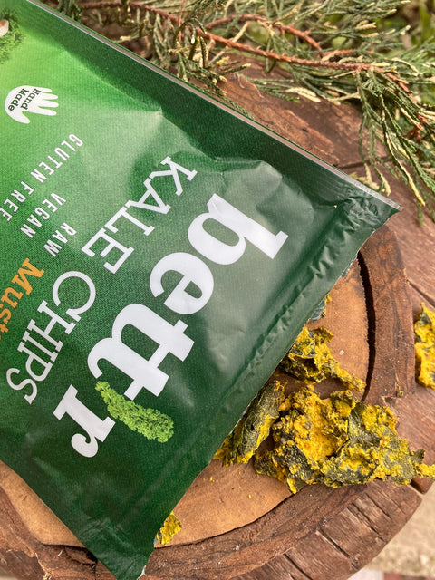 Kale Chips with Mustard & Onion