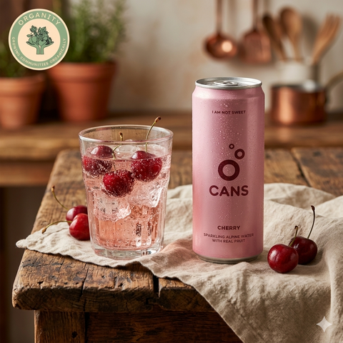 Cherry Infused Sparkling Alpine Water