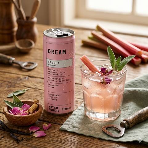 Beverage - Reshi Mushroom with Rhubarb Rose & Vanilla