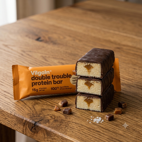 Double Trouble Vanilla & Salted caramel Protein Bar