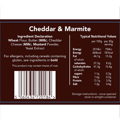 Savoury Biscuits - Cheddar & Marmite