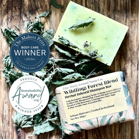 Wildling: Forest Blend, Herbal Infused Shampoo Bar - The Dark Island Soap Co