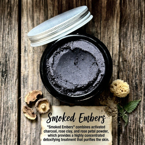 Smoked Embers, Detoxifying Facial Clay - The Dark island Soap Co